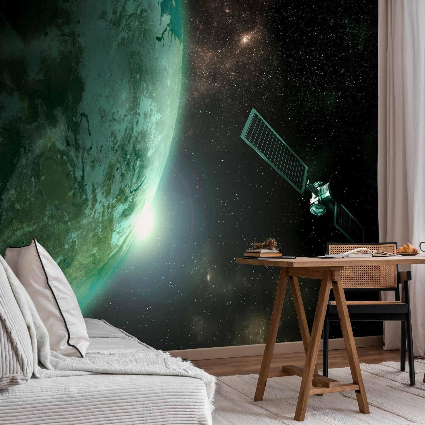 artgeist Wall Mural Cosmos Galaxy 135x101 in - Peel and Stick Self-Adhesive Wallpaper Removable Large Sticker Foil Wall Decor Print Picture Image Design n-B-0007-a-b