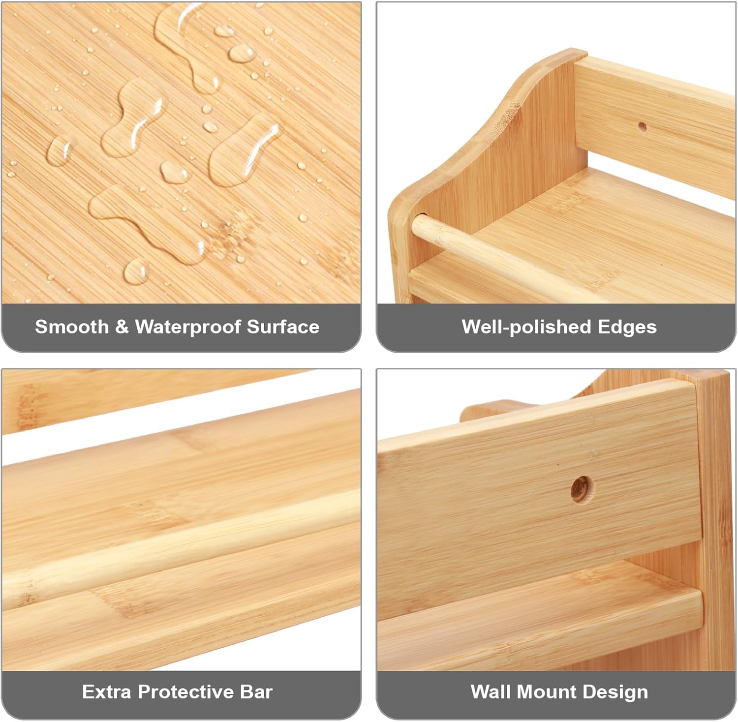 Wall-Mounted Floating Shelves