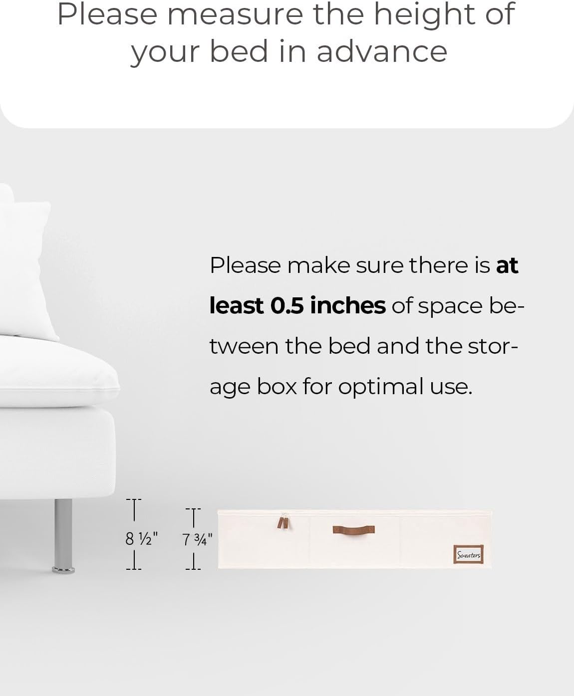 StorageWorks 117L Under Bed Storage Containers with Handles and Label Holder, 2 Pack Ultra-thick Fabric Underbed Bins, Closet Organizer for Clothes, Blankets, Sweater