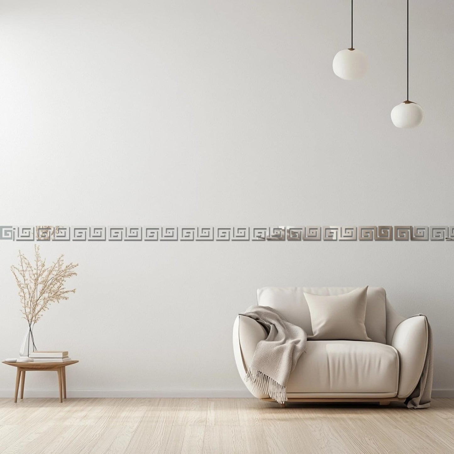 15 Pcs DIY Geometric Shape Acrylic Decorative Mirror Stickers Removable Adhesive Wall Mirror Décor for Living Room Home Background (Silver，3.15 * 7.87inches)