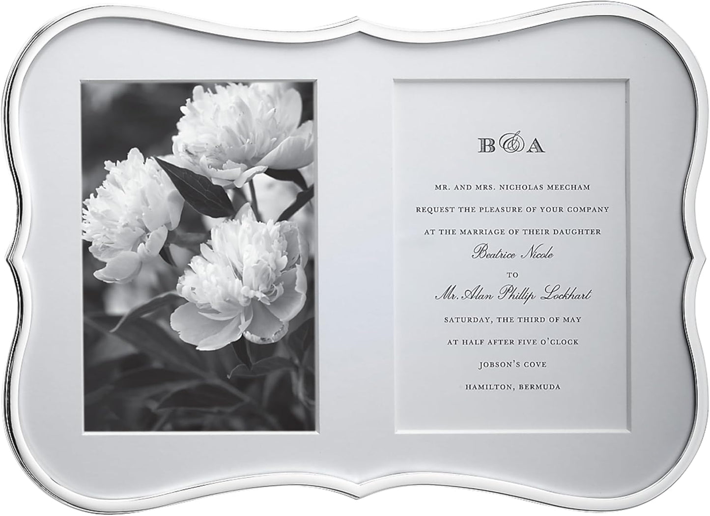 Kate Spade New York Crown Point Double 5" X 7" Frame, 2.60 LB, Silver