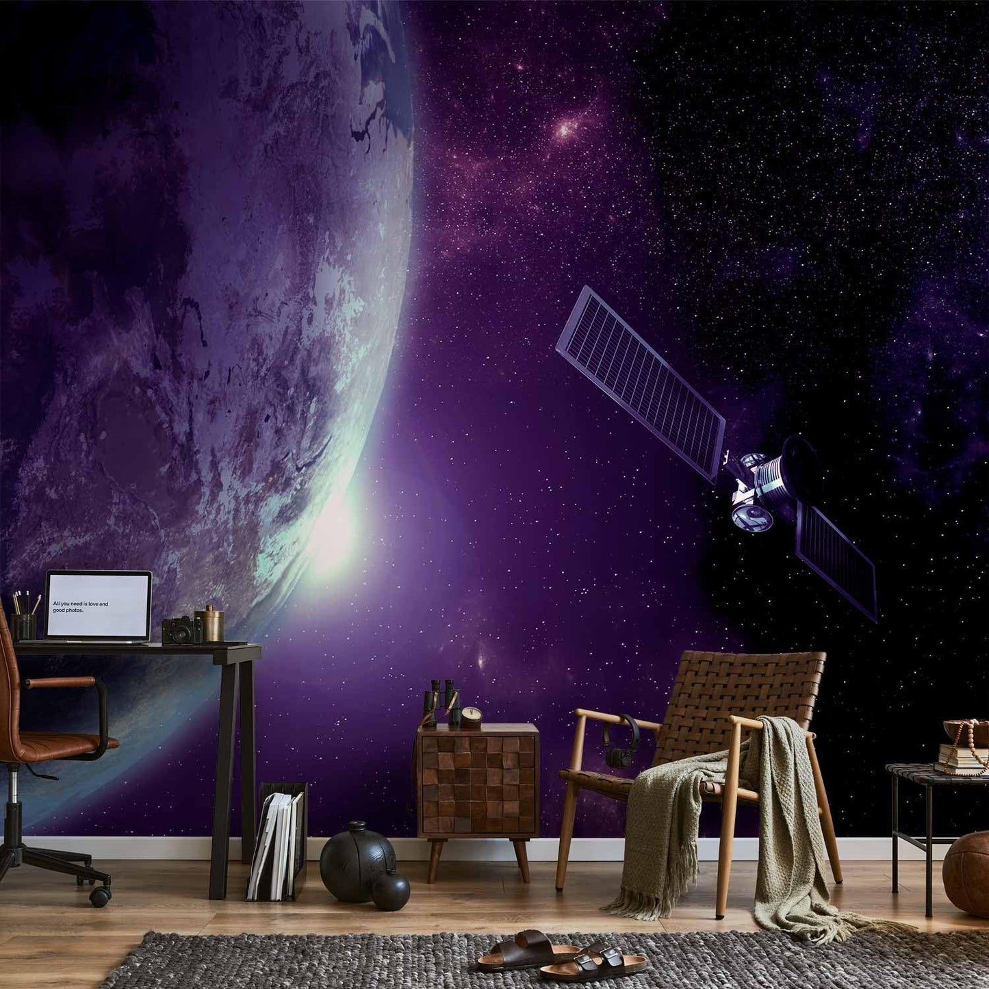 artgeist Wall Mural Cosmos Galaxy 193x138 in - XXL Peel and Stick Self-Adhesive Wallpaper Removable Large Sticker Foil Wall Decor Print Picture Image Design n-B-0007-a-d