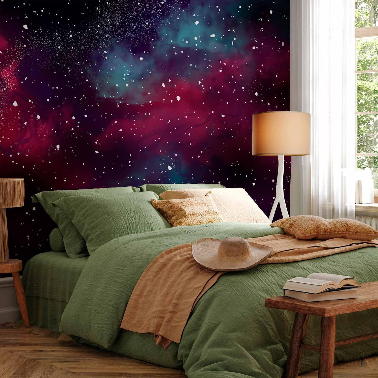 artgeist Premium Wall Mural Space 138x101 in - Non-Woven Wallpaper Fleece Wall Decor Photo Print Picture Image Design Home Mural Galaxy Universe Cosmos Sky a-A-10326-a-a