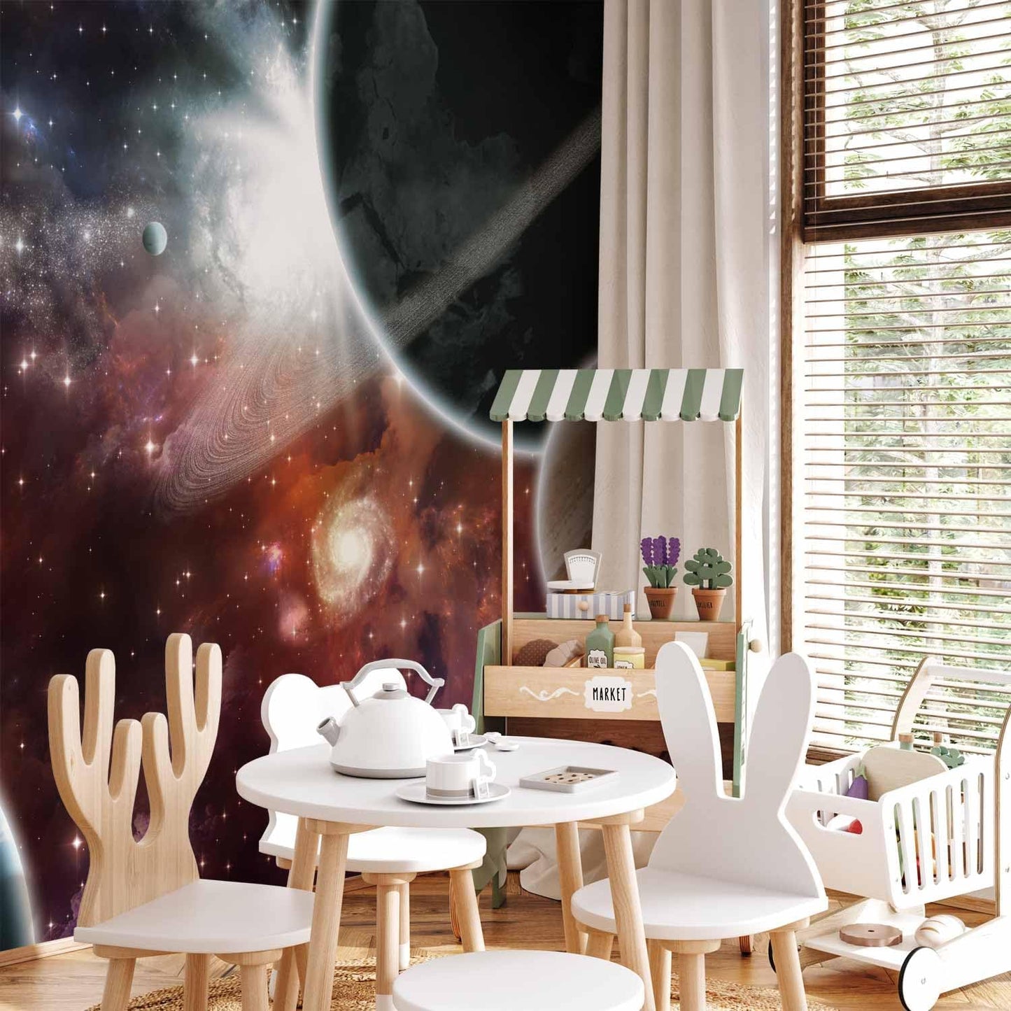 artgeist Premium Wall Mural Cosmos Galaxy 138x101 in - XXL Non-Woven Wallpaper Fleece Wall Decor Photo Print Picture Image Design Home 10110905-32