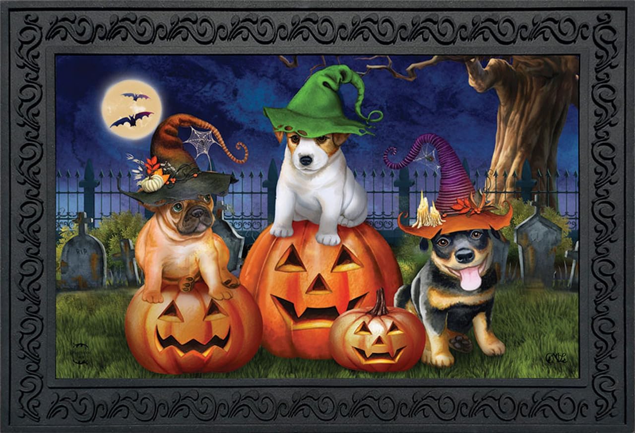 Briarwood Lane Spooky Pups Doormat